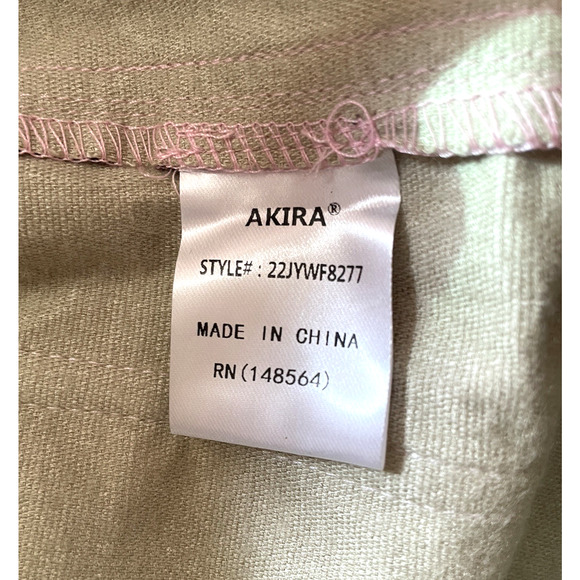 AKIRA "Out Of This World" Women's Size Small Pink Metallic Zip Cargo Pants NWT - Picture 7 of 9